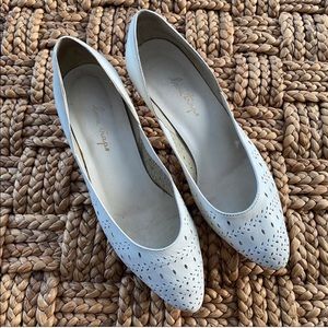 Love Traps Cutout Leather white shoes